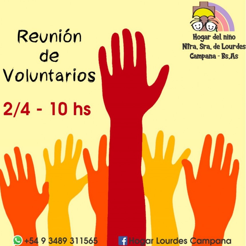 Hogar del Ni&ntilde;o Nuestra Se&ntilde;ora de Lourdes convoca a voluntarios