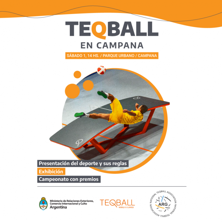 El Teqball llega a Campana de la mano de su Asociación Argentina y la Cancillería