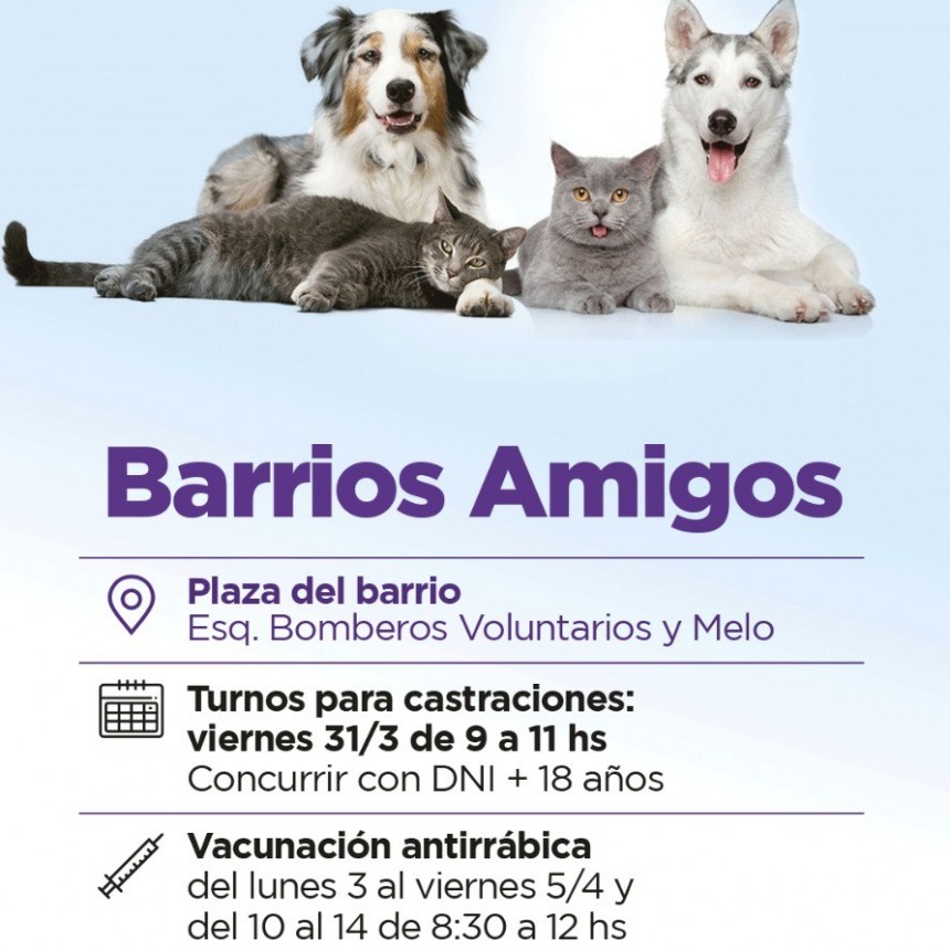 El quirófano móvil del Municipio estará en Barrios Amigos