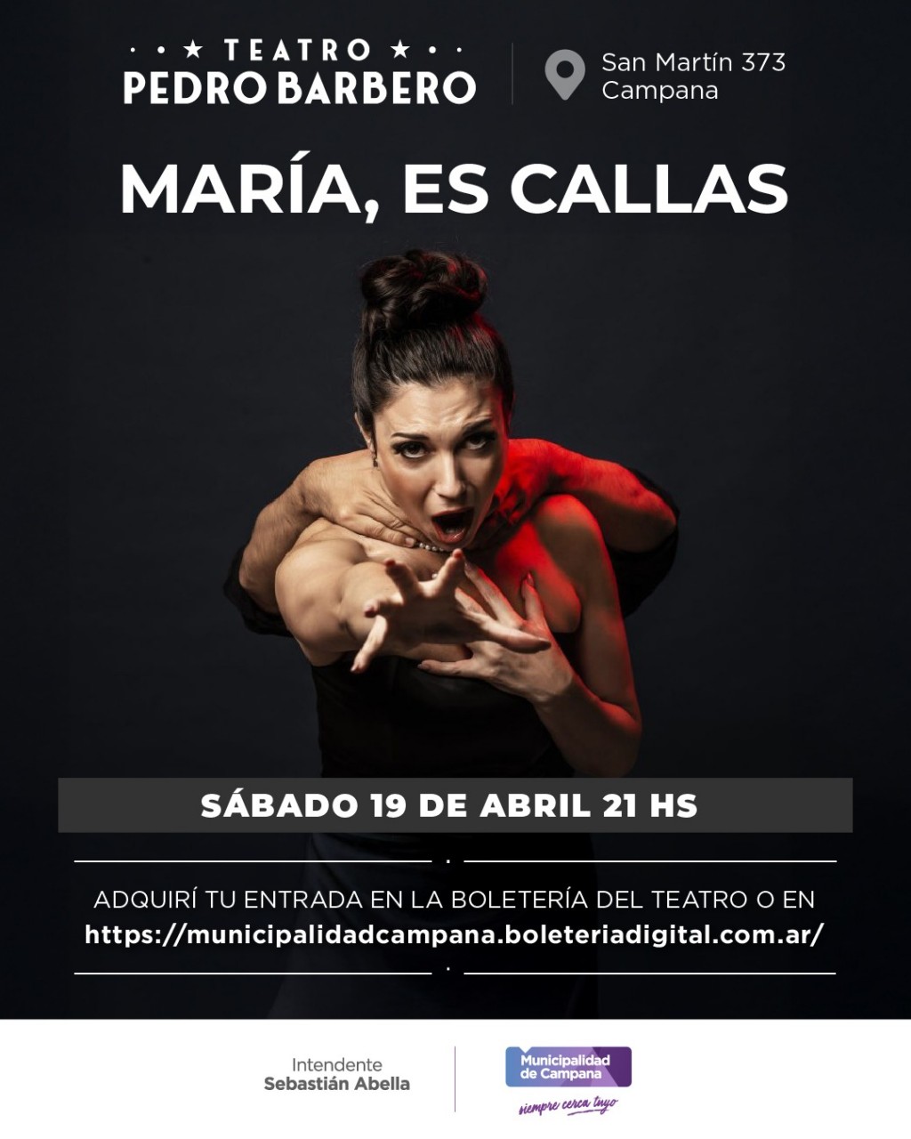 Llega la obra “María, es Callas” al Teatro Pedro Barbero