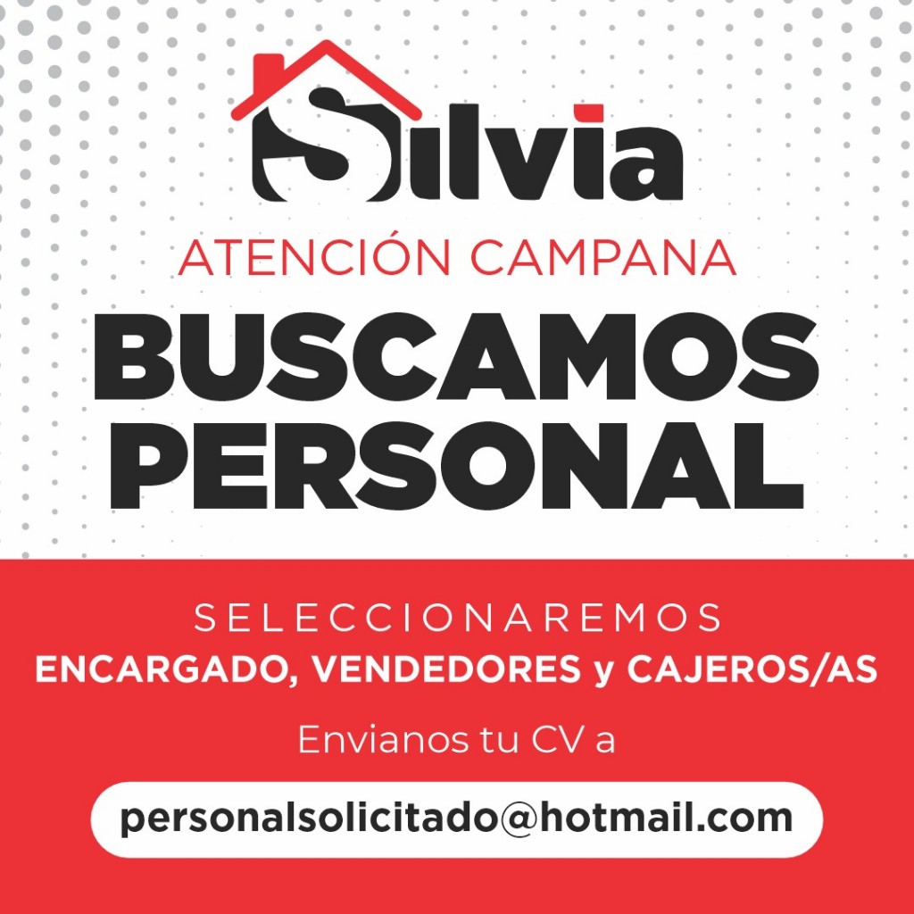Casa Silvia Seleccionará personal en Campana