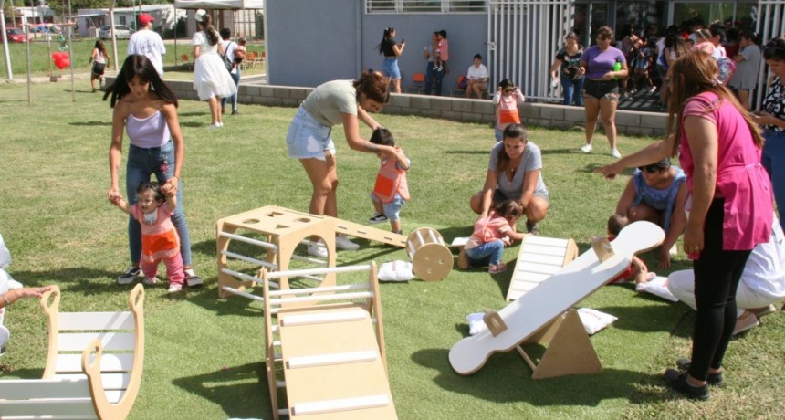 Entre juegos, los niños del CDI compartieron una jornada sobre seguridad vial