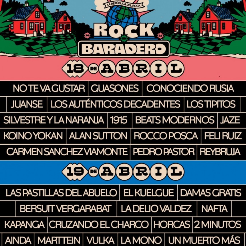 ROCK EN BARADERO 18 Y 19 DE ABRIL 2025 ANFITEATRO MUNICIPAL DE BARADERO