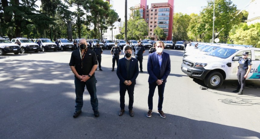 SEGURIDAD  Kicillof puso en marcha 60 nuevos patrulleros para el municipio de La Plata 
