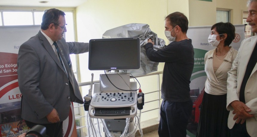 El hospital municipal recibió la donación de un ecógrafo de última generación