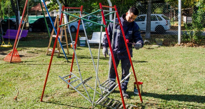  El Municipio comenzó un plan para poner en valor las plazas de los barrios 