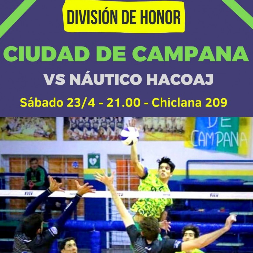Ciudad de Campana debutará como local en la División de Honor