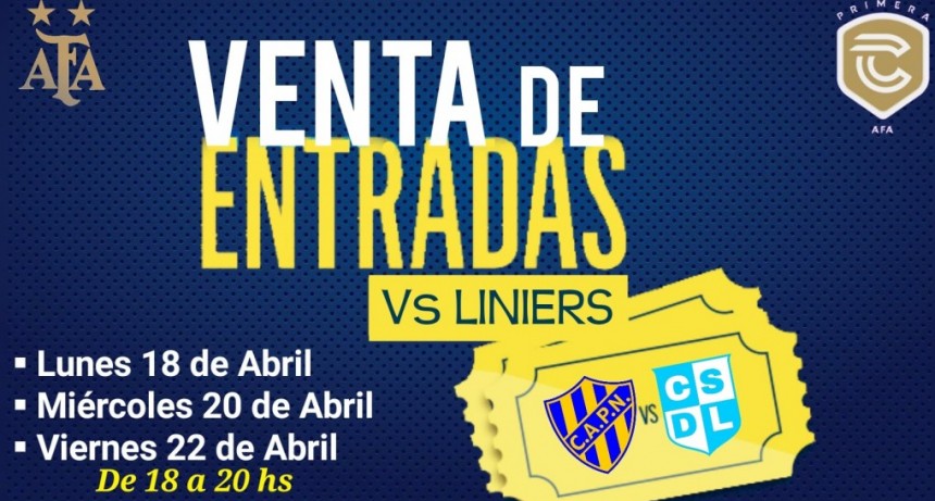 𝗩𝗘𝗡𝗧𝗔 𝗗𝗘 𝗘𝗡𝗧𝗥𝗔𝗗𝗔𝗦 𝗔𝗡𝗧𝗜𝗖𝗜𝗣𝗔𝗗𝗔𝗦 : PuertoNuevo vs Liniers