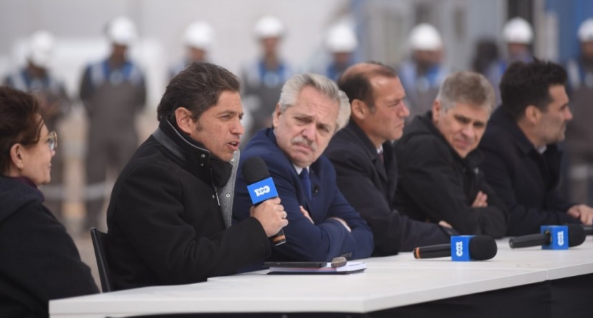 Kicillof participó del anuncio del gasoducto Néstor Kirchner 