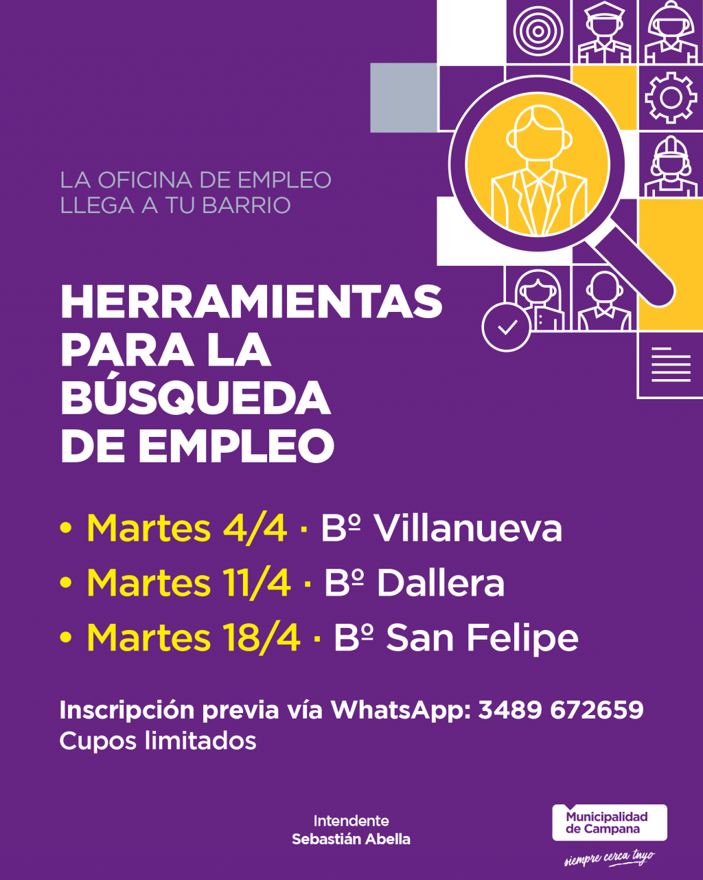 El Municipio sigue acercando a los vecinos herramientas para la búsqueda de trabajo