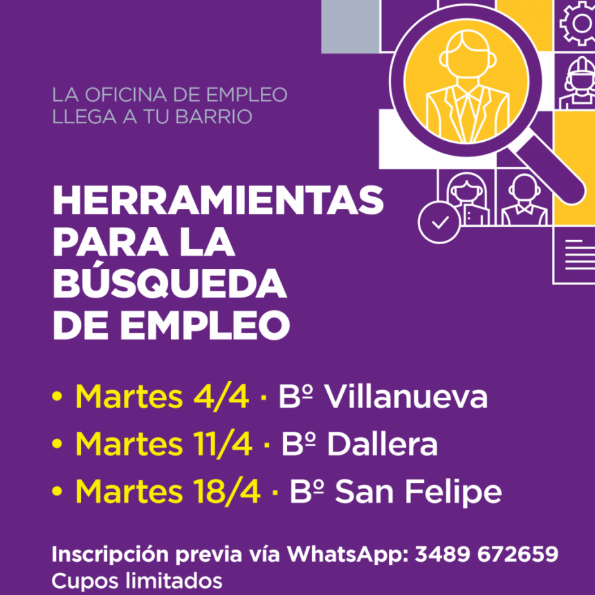 El Municipio sigue acercando a los vecinos herramientas para la búsqueda de trabajo