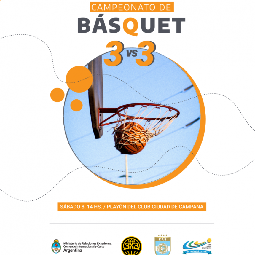 El Club Ciudad de Campana será sede de torneo 3x3 de la CAB
