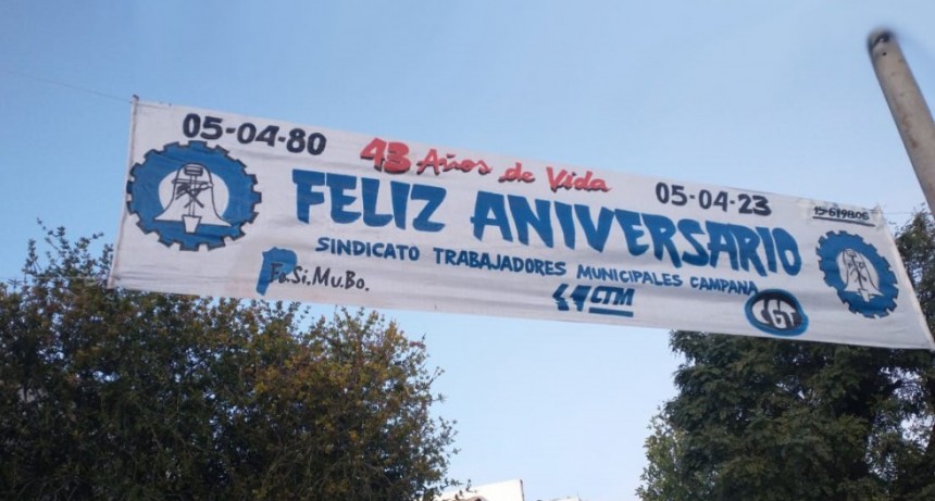 El Sindicato de Trabajadores Municipales Cumple 43 años