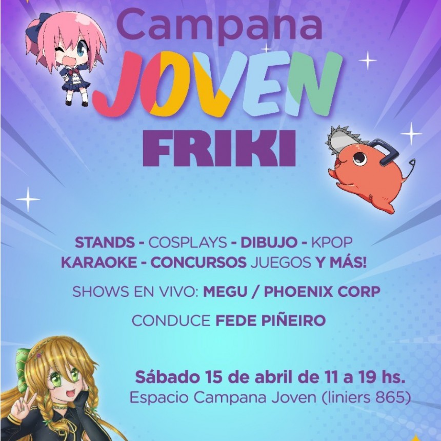 Se viene el primer encuentro de “Campana Joven Friki”