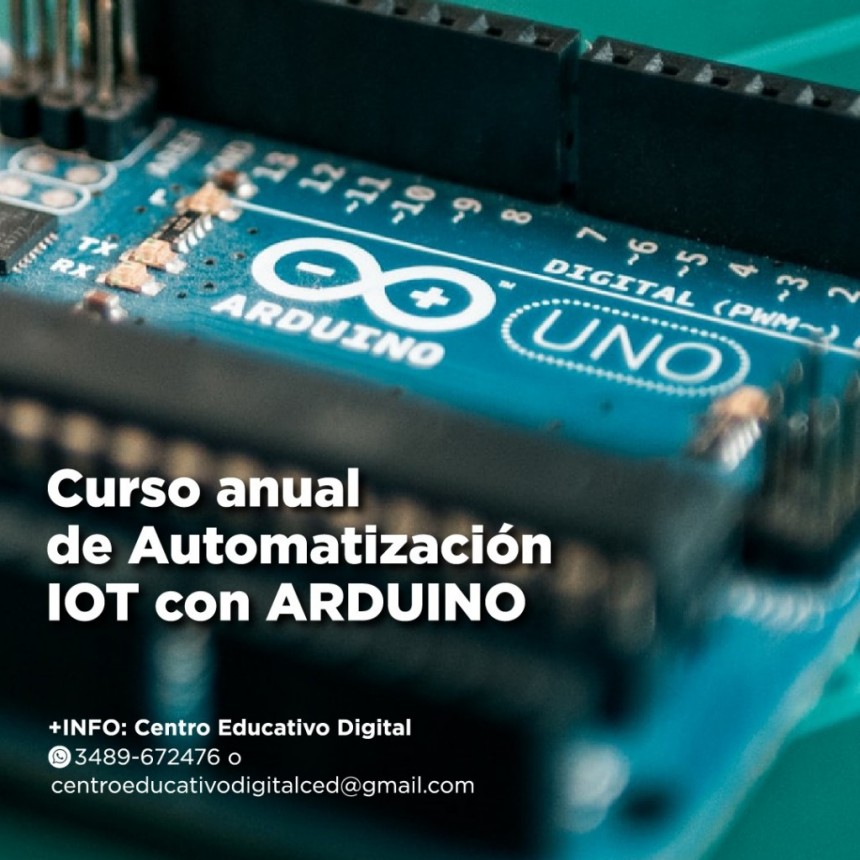 Centro Educativo Digital: últimos cupos para el curso de Automatización IOT con Arduino