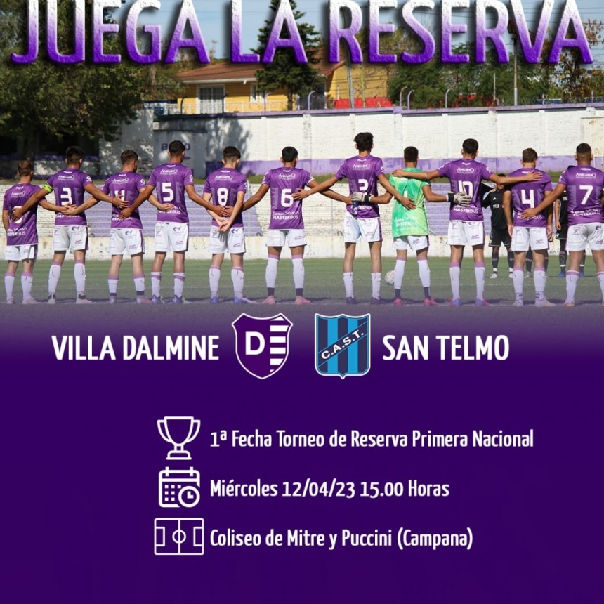 Debuta la reserva de Villa Dálmine en los Torneos de A.F.A