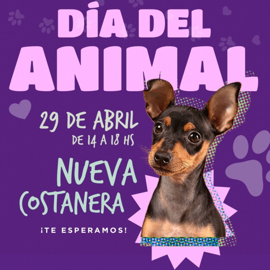 Día del Animal: el Municipio prepara una jornada con muchos atractivos para disfrutar en familia