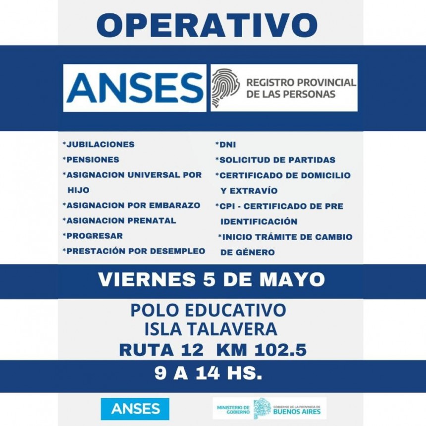 Habrá otra jornada de Operativos Territoriales en los barrios de la ciudad