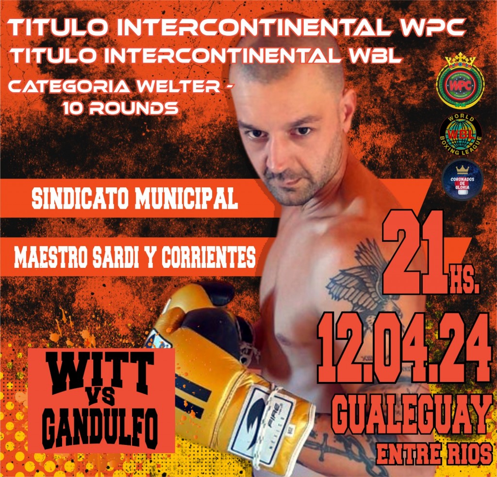 Juan Manuel Witt defiende sus títulos WBL y WPC