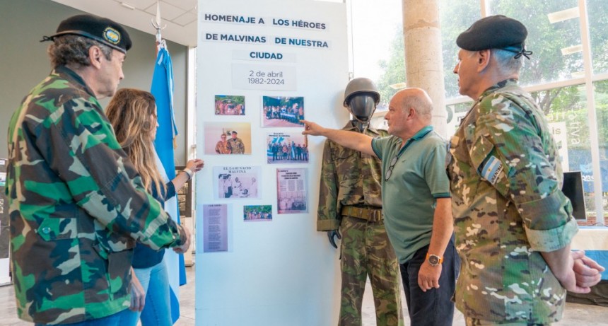 Desde el lunes se podrá visitar la muestra homenaje a los Héroes de Malvinas de la ciudad en la Biblioteca