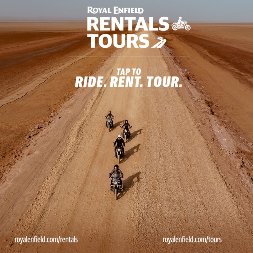 Royal Enfield presenta alquileres y tours globales