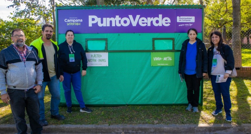 Instalan un nuevo Punto Verde para que más vecinos pueden reciclar sus residuos cerca de sus viviendas