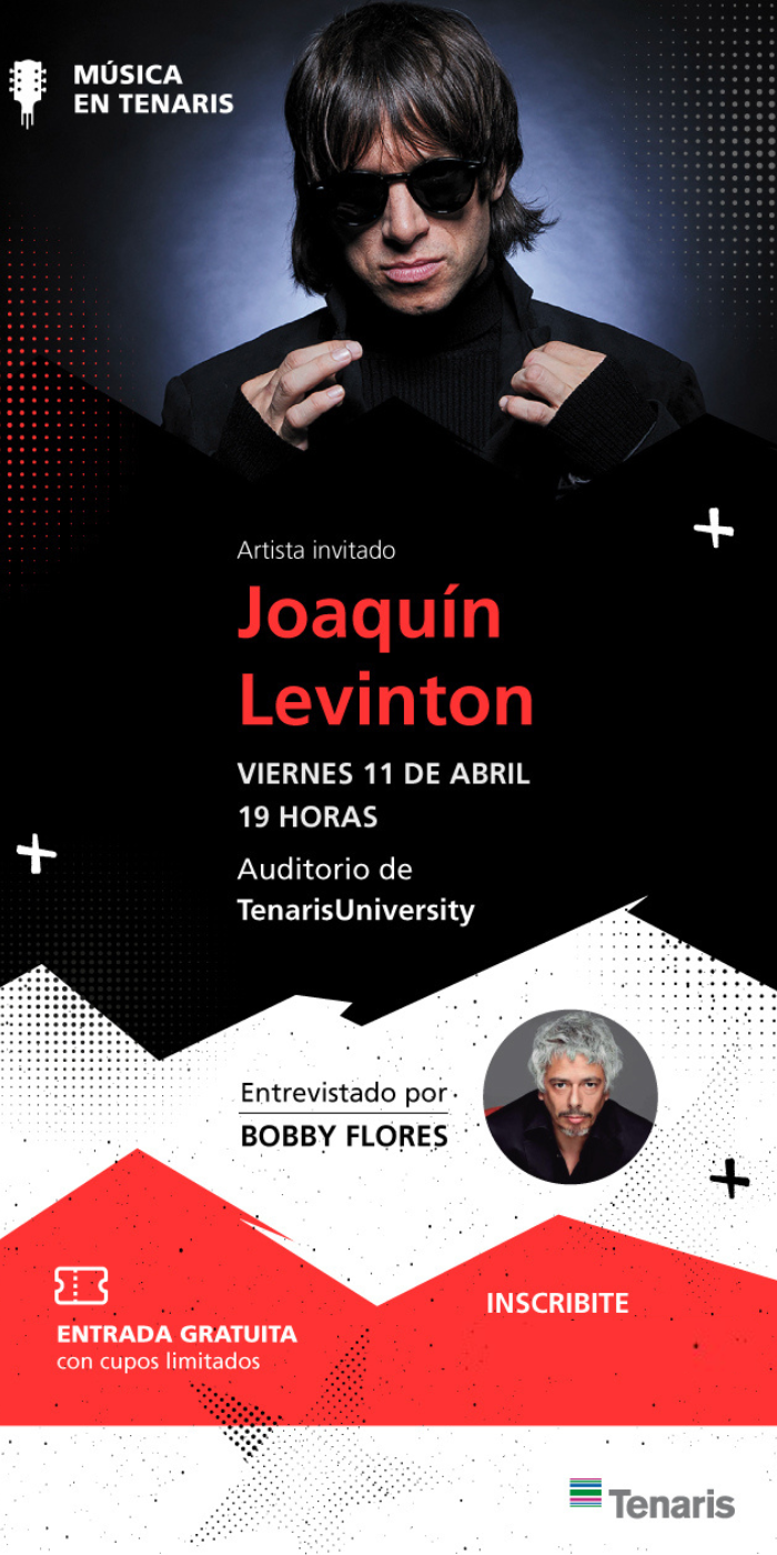 Joaquín Levinton se presenta en un nuevo ciclo de Música en Tenaris