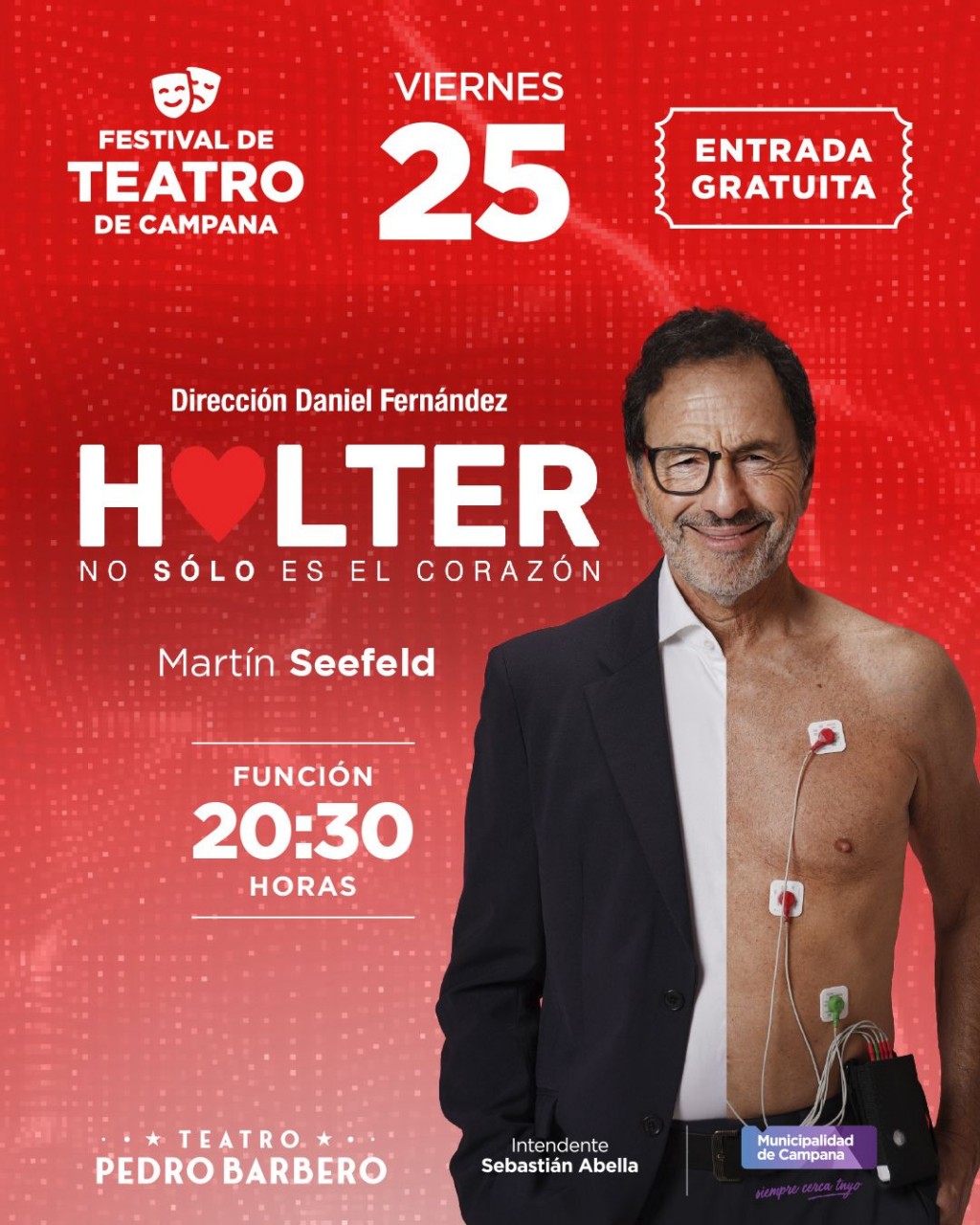 Martín Seefeld será una de las grandes figuras del primer Festival de Teatro de Campana