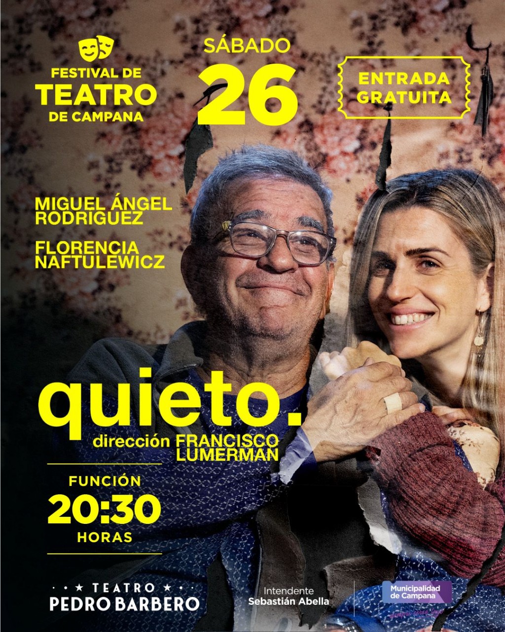 El Festival de Teatro de Campana también tendrá a Miguel Ángel Rodríguez