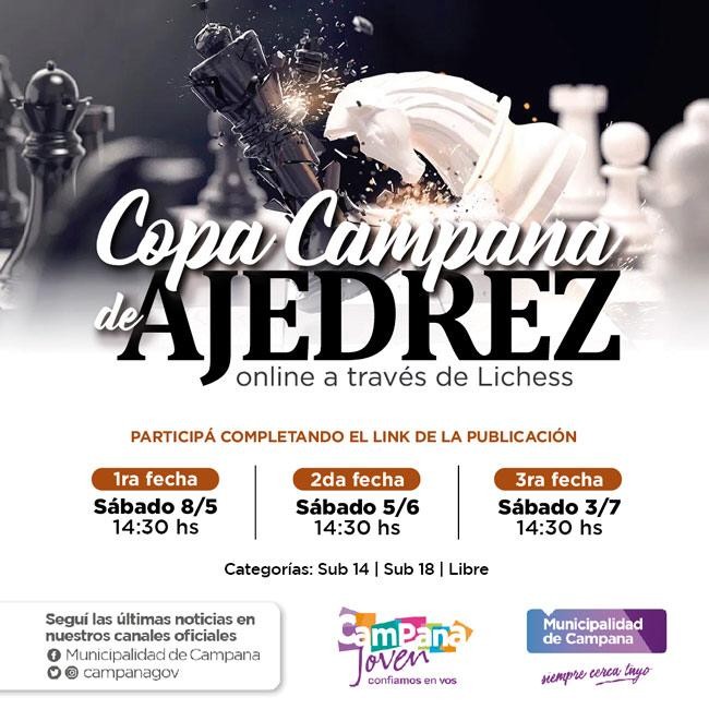 Este sábado comienza la Copa Ajedrez Campana