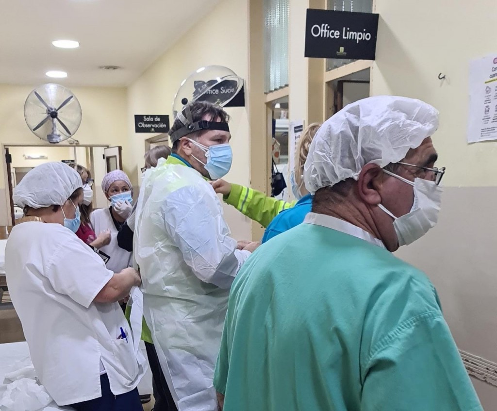 Desde la Secretaría de Salud destacaron el trabajo del equipo en la emergencia