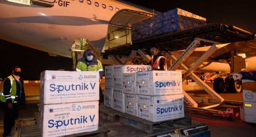 Vacunas: llegaron 500 mil dosis m&aacute;s de Sputnik V y ya son m&aacute;s de 12,6 millones en el pa&iacute;s