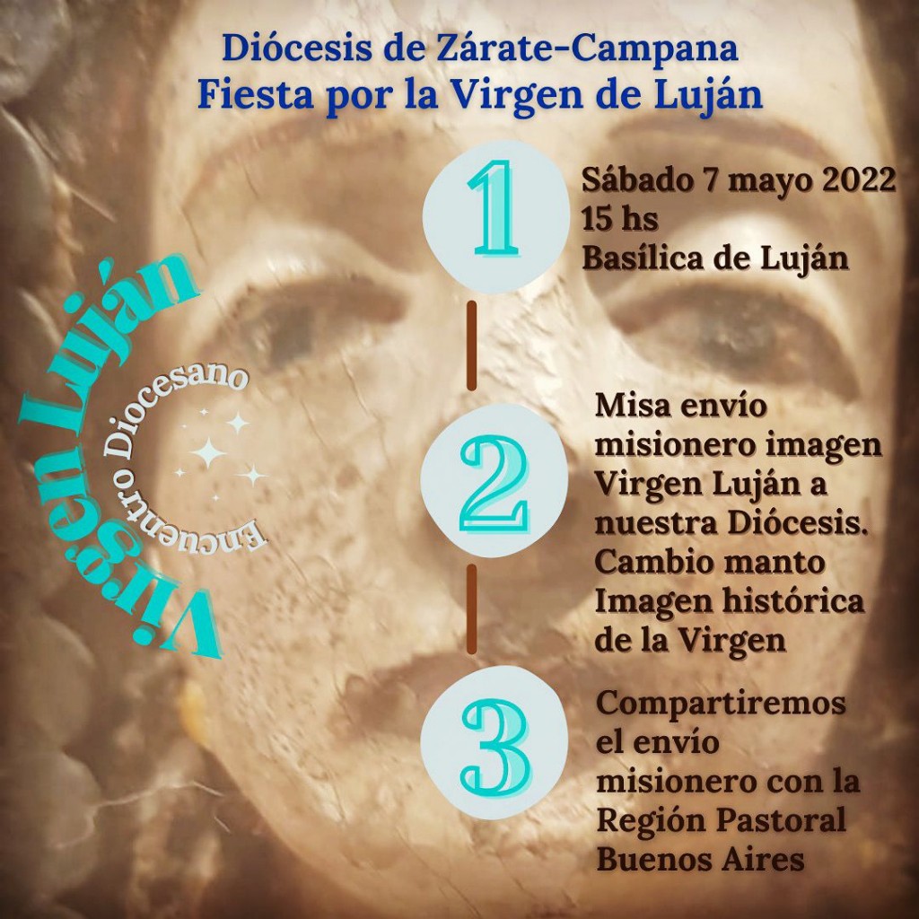 Sábado 7 de mayo: Fiesta por la Virgen de Luján