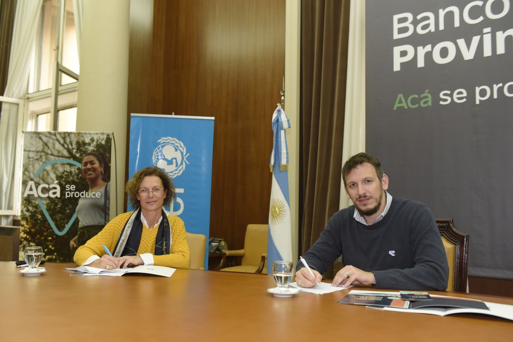 Acción solidaria : BANCO PROVINCIA Y UNICEF ACUERDAN UNA CAMPAÑA PARA COLABORAR CON LAS INFANCIAS