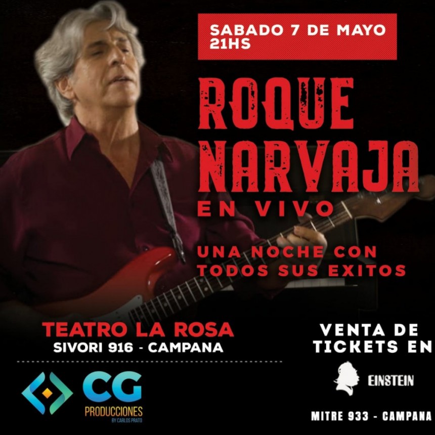 Roque Narvaja  llega el sábado a Campana