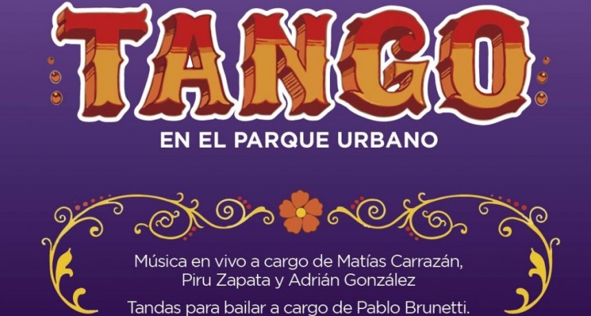 Hoy habrá un encuentro de tango en el Parque Urbano