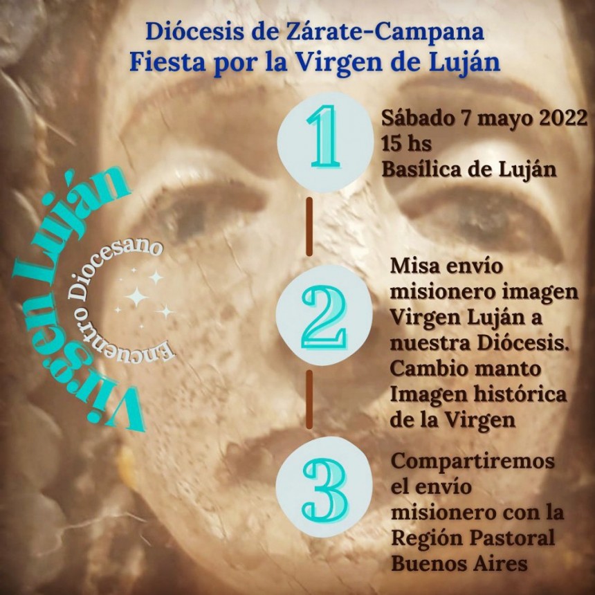 Sábado 7 de mayo: Fiesta por la Virgen de Luján