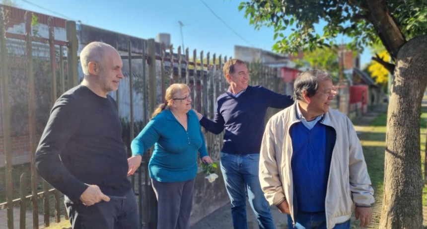 CON EJE EN LA INSEGURIDAD, RODRÍGUEZ LARRETA Y SANTILLI RECORRIERON LA MATANZA