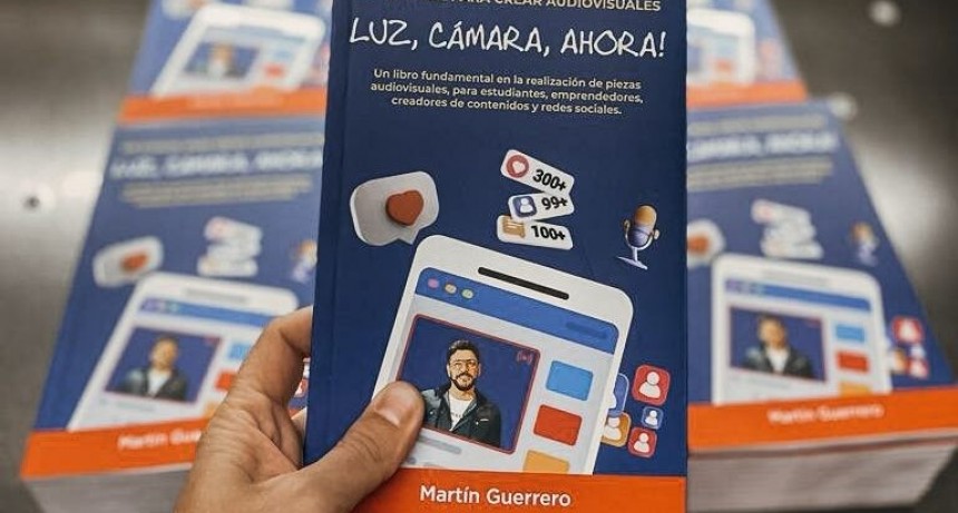 Martin Guerrero presentó su libro Luz, Cámara, ¡Ahora!