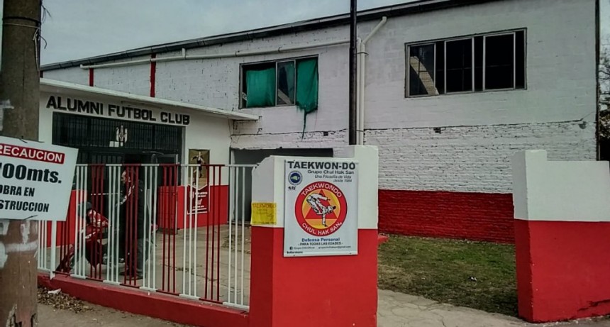 Culminaron los trabajos de pintura en el Club Alumni