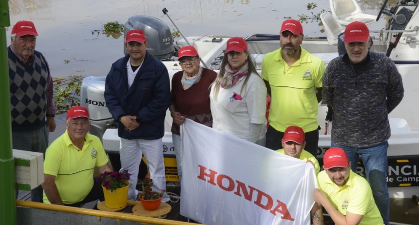 Brigadistas de Defensa Civil se capacitaron en el uso y el mantenimiento del motor donado por Honda