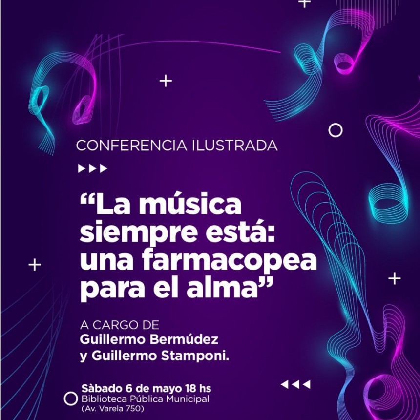 La música y las emociones tendrán un encuentro en la Biblioteca Municipal