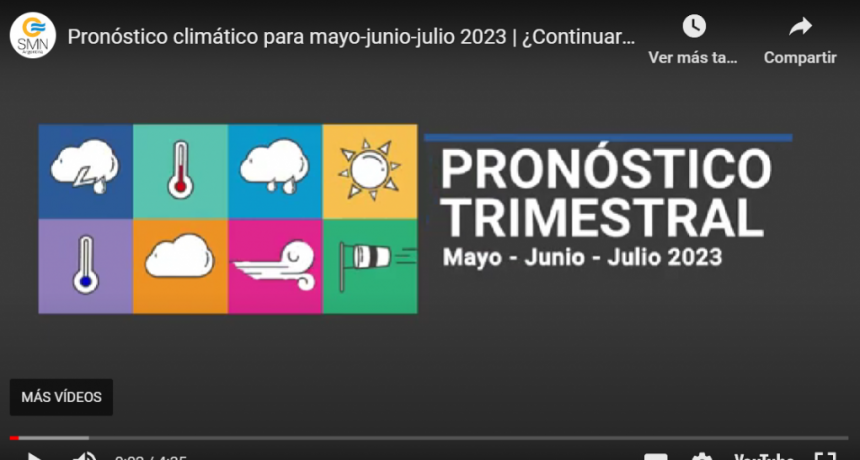 Pronóstico climático para mayo-junio-julio 2023: ¿Continuará la falta de lluvias en la zona núcleo?