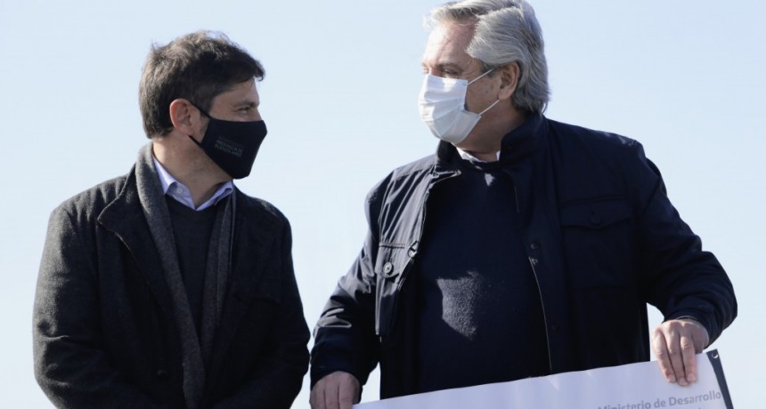 Junto al Presidente, Kicillof particip&oacute; del lanzamiento del Plan Nacional de Generaci&oacute;n de Suelo Urbano y visit&oacute; un vacunatorio en Mercedes 