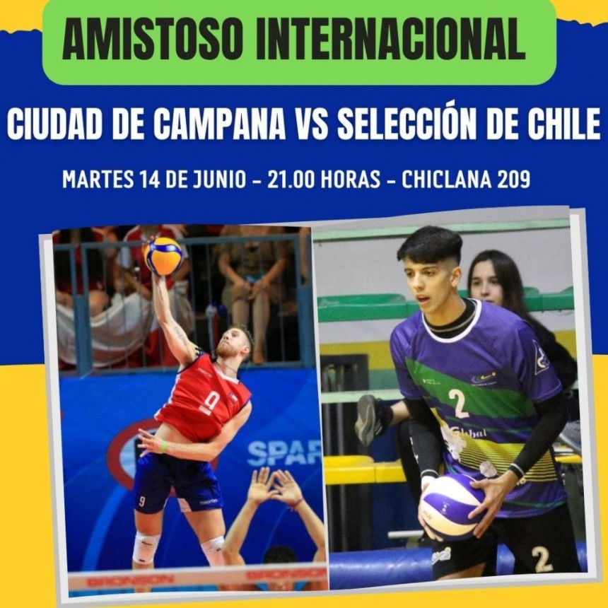 Ciudad de Campana disputará un amistoso frente a la Selección de Chile