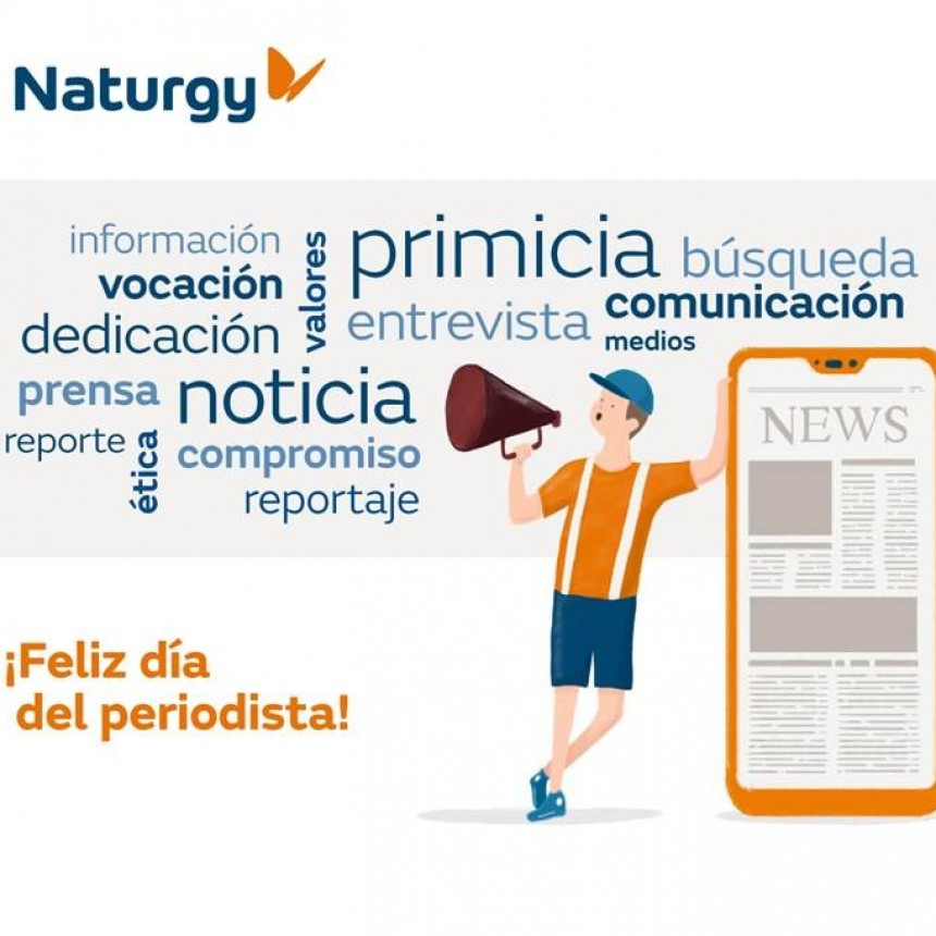 NATURGY ARGENTINA QUIERE DESEARLES UN FELIZ DÍA DEL PERIODISTA