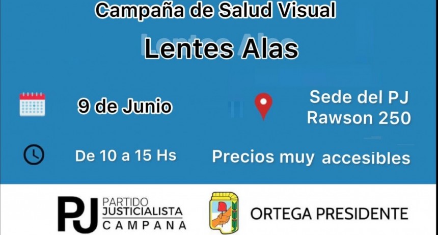 EL PARTIDO JUSTICIALISTA DE CAMPANA INICIA UNA CAMPAÑA DE SALUD VISUAL