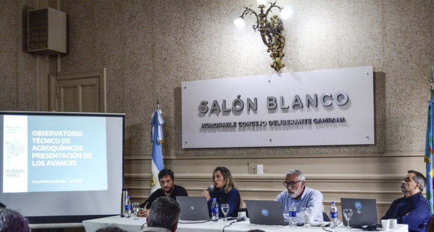 El Presidente del H.C.D encabezó una exposición del observatorio sobre agroquímicos