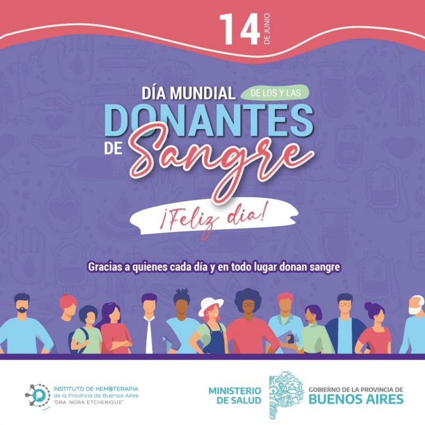 Día Mundial del donante de sangre : Las colectas externas permitieron aumentar las personas donantes en la Provincia