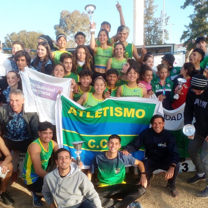 Atletismo: el CCC logró la “Triple Corona” en la Copa Nacional de Clubes U20